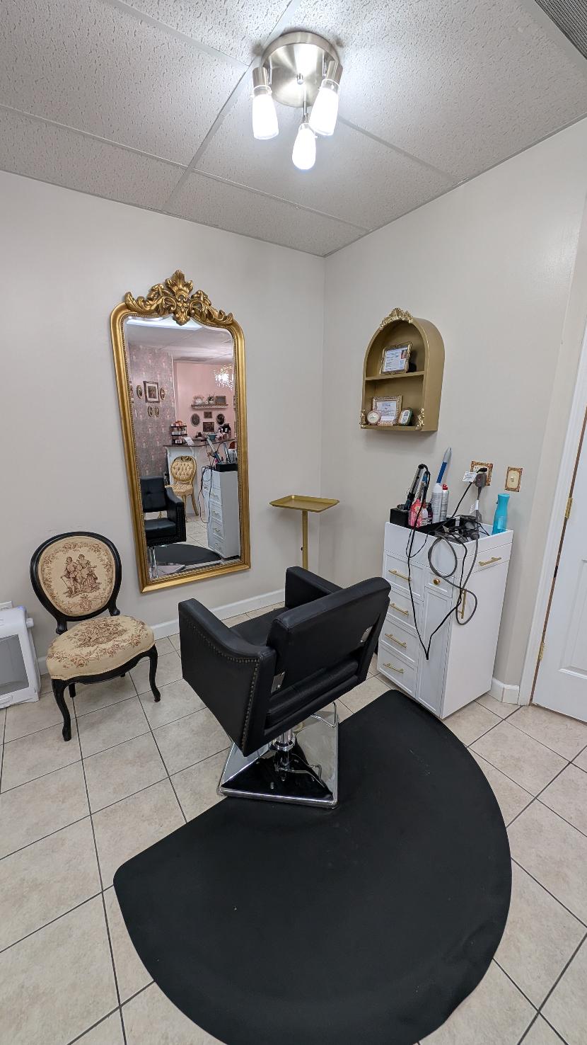 Alysha's styling station