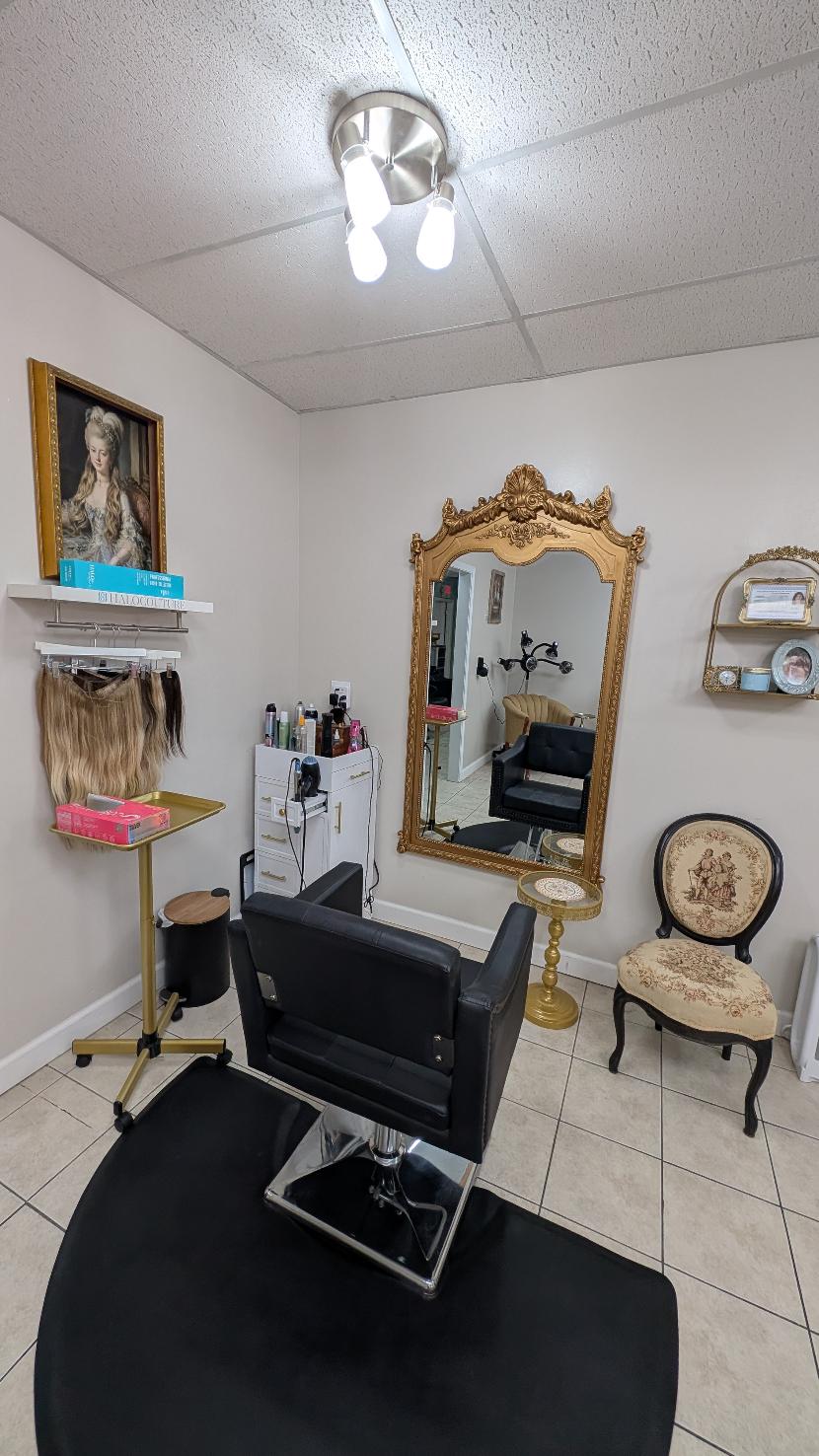 Brooke's styling station